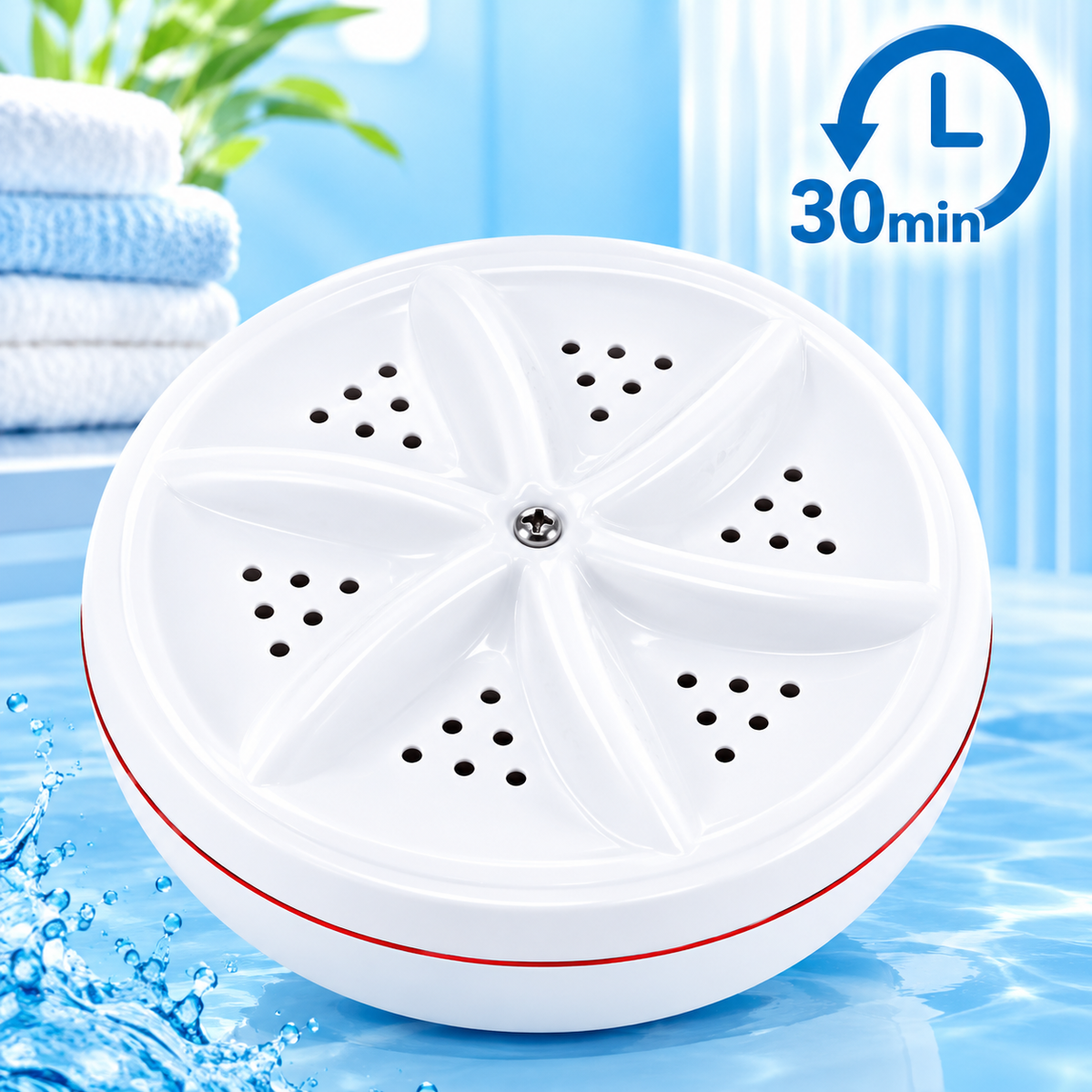 Mini Turbine de lavage roue à linge bulle ultrasons