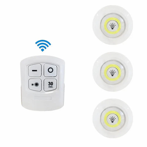Pack de 3 lampes LED adhésives
